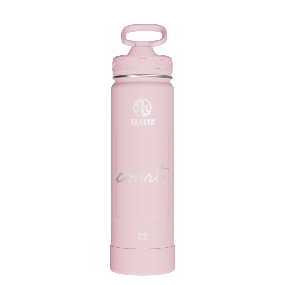 Takeya Actives Water Bottle With Straw Lid - 22oz Blush