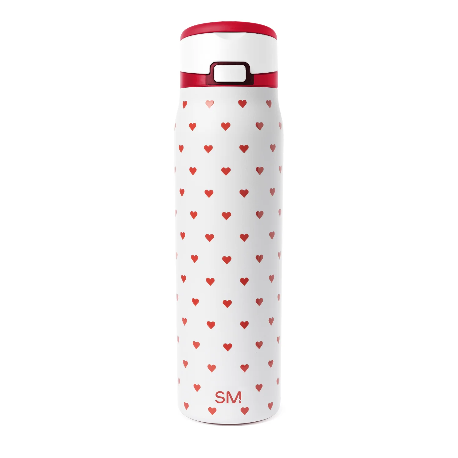 Simple Modern Mesa Loop with Covered Straw - 30oz Crimson Hearts