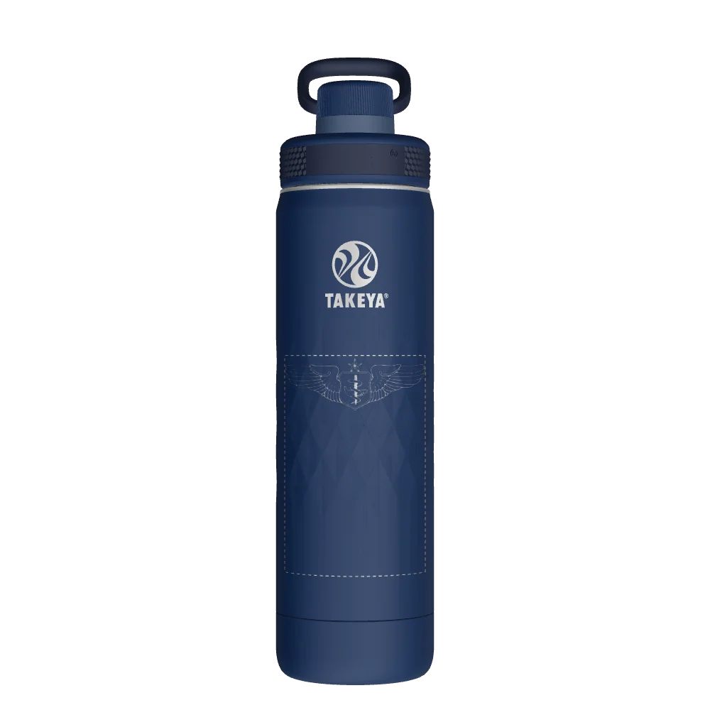 Takeya Sport Water Bottle - 22oz Indigo Spout - Model 51316-TAKEYA-SPORT-WATER-BOTTLE-CUSTOMIZED-104-22OZ-INDIGO-SPOUT