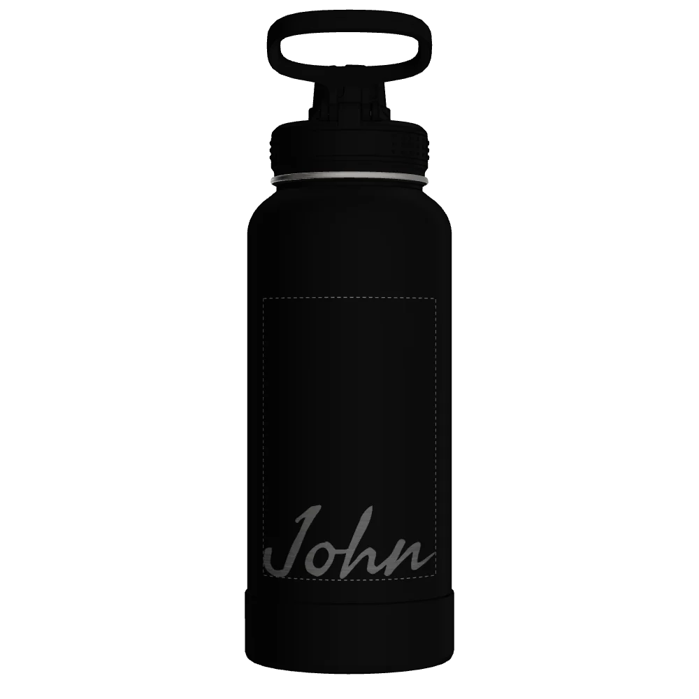 Takeya Actives Water Bottle With Spout Lid - 32oz Onyx - Model 51020-TAKEYA-ACTIVES-WATER-BOTTLE-WITH-SPOUT-LID-CUSTOMIZED-92-32OZ-ONYX