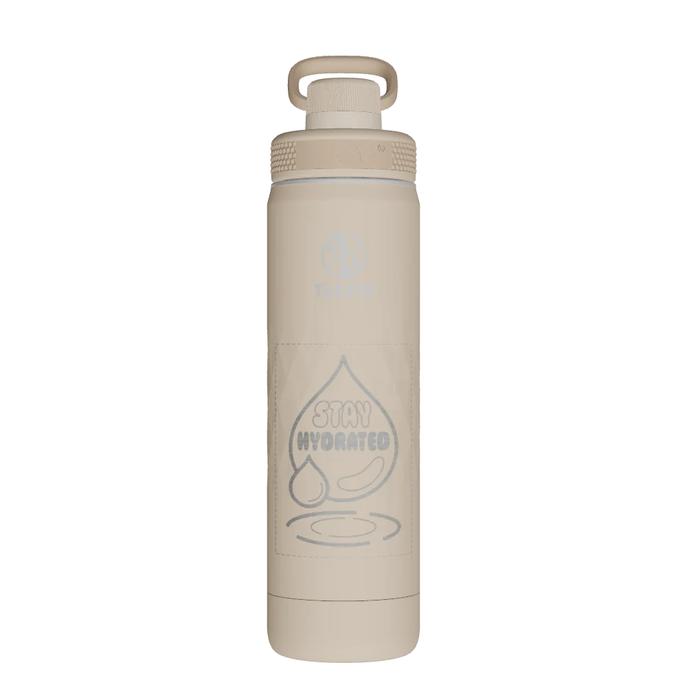 Takeya Sport Water Bottle - 22oz Almond Spout - Model 51320-TAKEYA-SPORT-WATER-BOTTLE-CUSTOMIZED-23-22OZ-ALMOND-SPOUT