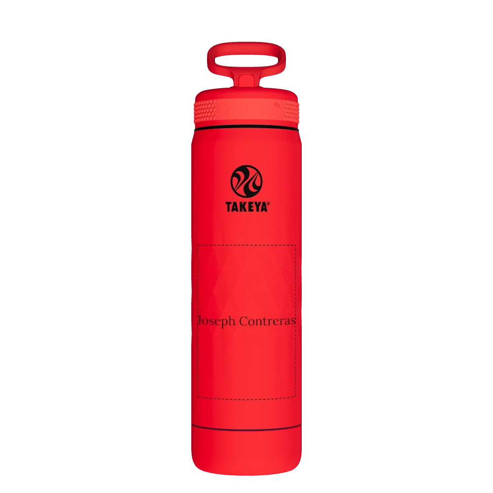 Takeya Sport Water Bottle - 22oz Crimson Straw - Model 51325-TAKEYA-SPORT-WATER-BOTTLE-CUSTOMIZED-178-22OZ-CRIMSON-STRAW