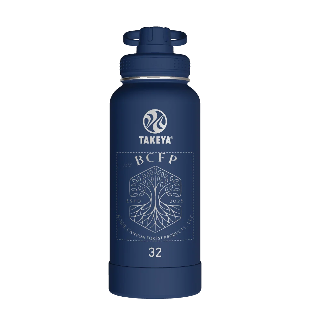Takeya Actives Water Bottle With Spout Lid - 32oz Midnight - Model 51024-TAKEYA-ACTIVES-WATER-BOTTLE-WITH-SPOUT-LID-CUSTOMIZED-361-32OZ-MIDNIGHT