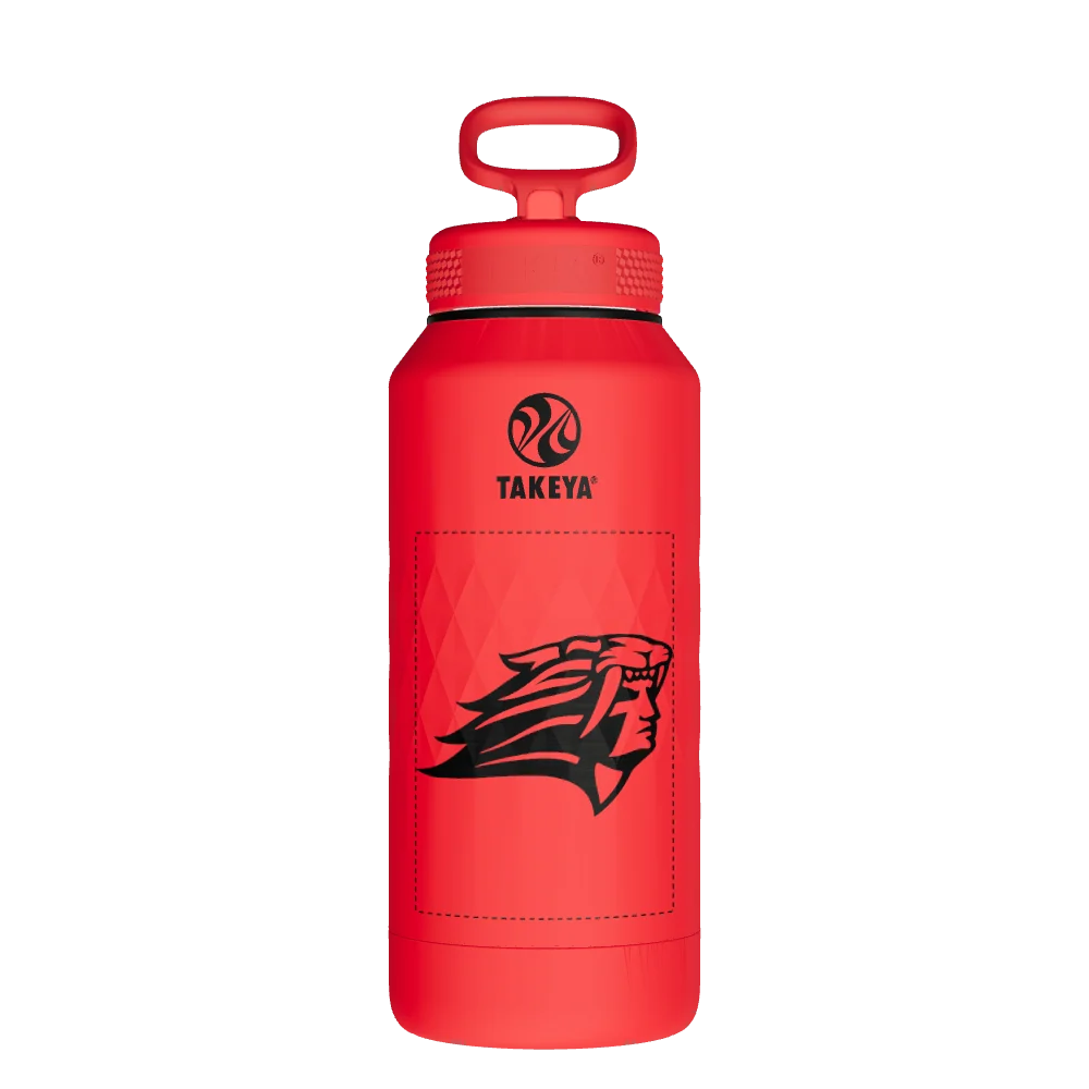 Takeya Sport Water Bottle - 32oz Crimson Straw - Model 51341-TAKEYA-SPORT-WATER-BOTTLE-CUSTOMIZED-27-32OZ-CRIMSON-STRAW