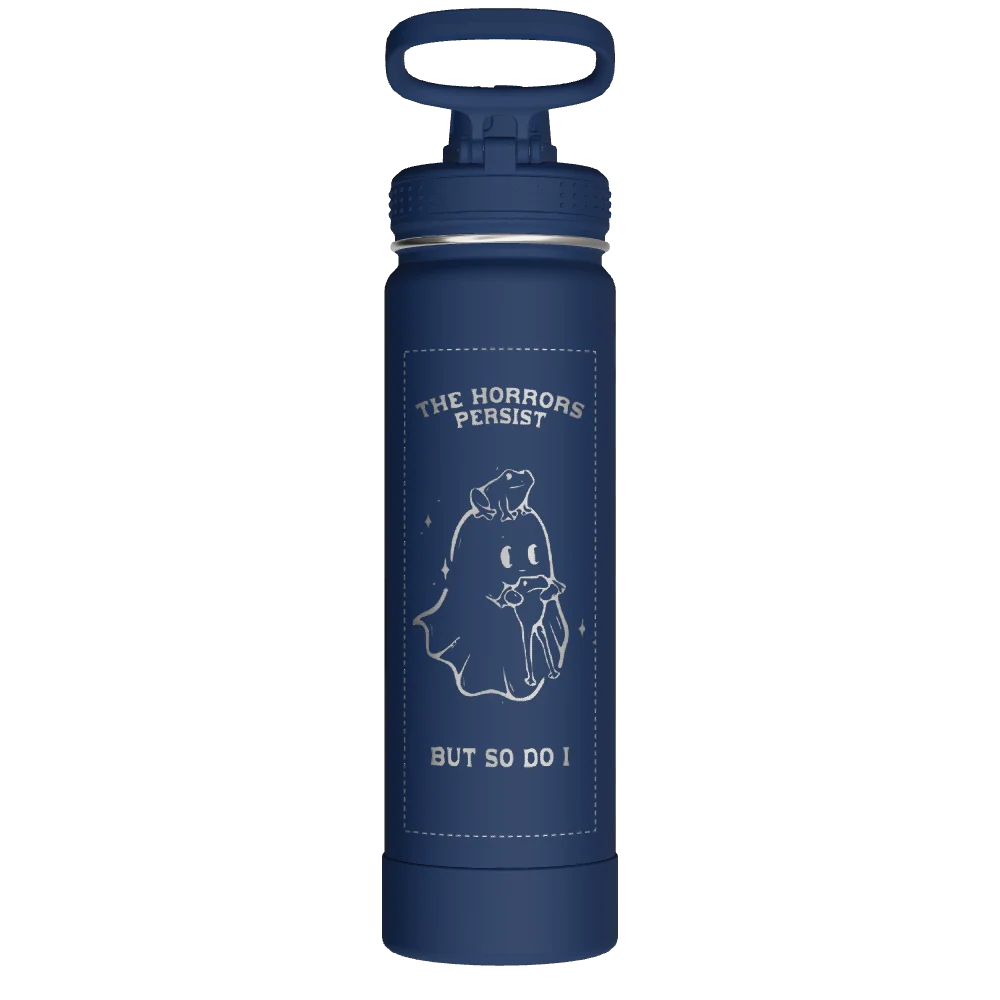 Takeya Actives Water Bottle With Spout Lid - 22oz Midnight - Model 50297-TAKEYA-ACTIVES-WATER-BOTTLE-WITH-SPOUT-LID-CUSTOMIZED-132-22OZ-MIDNIGHT