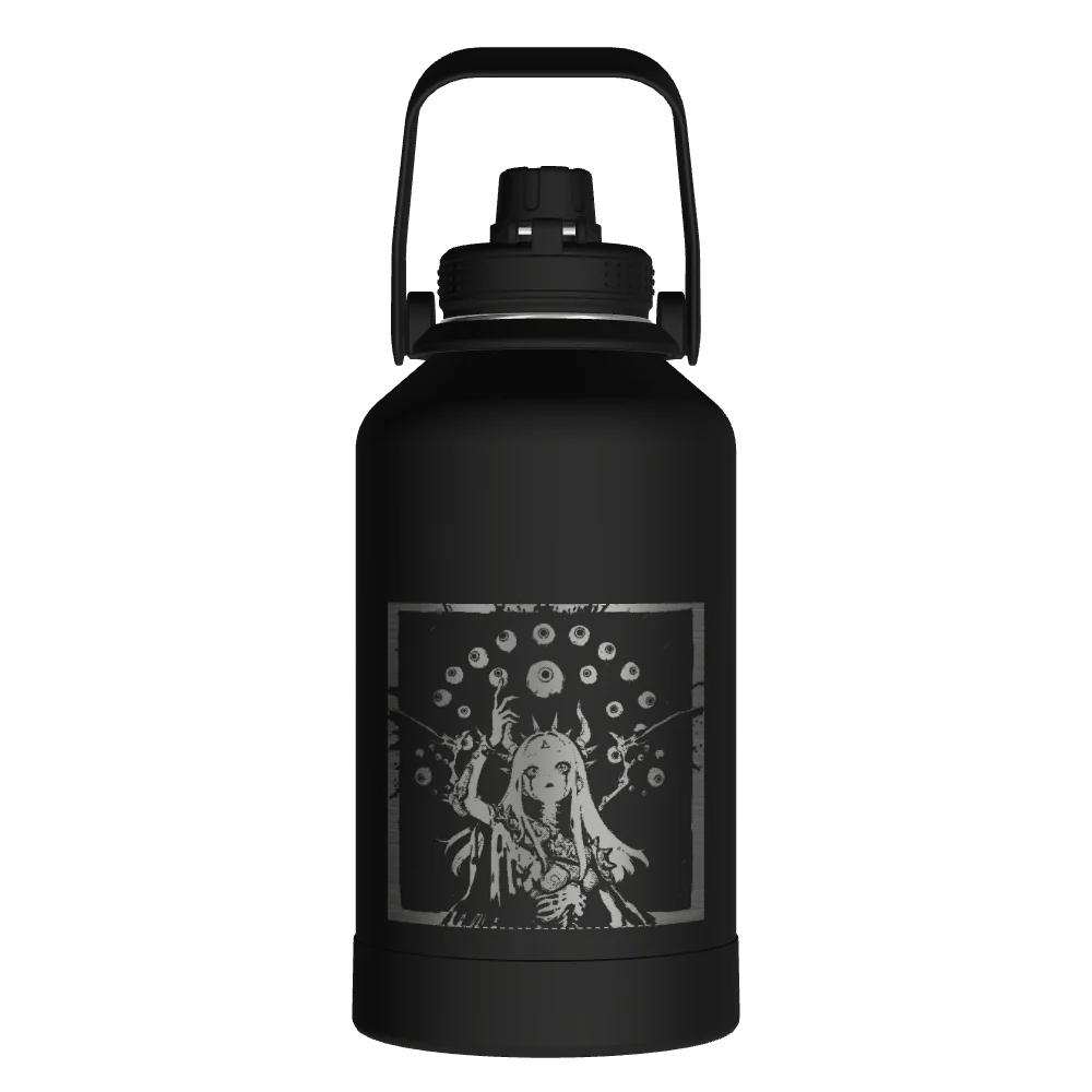 Takeya Actives Water Bottle With Spout Lid - 64oz Onyx - Model 51116-TAKEYA-ACTIVES-WATER-BOTTLE-WITH-SPOUT-LID-CUSTOMIZED-146-64OZ-ONYX