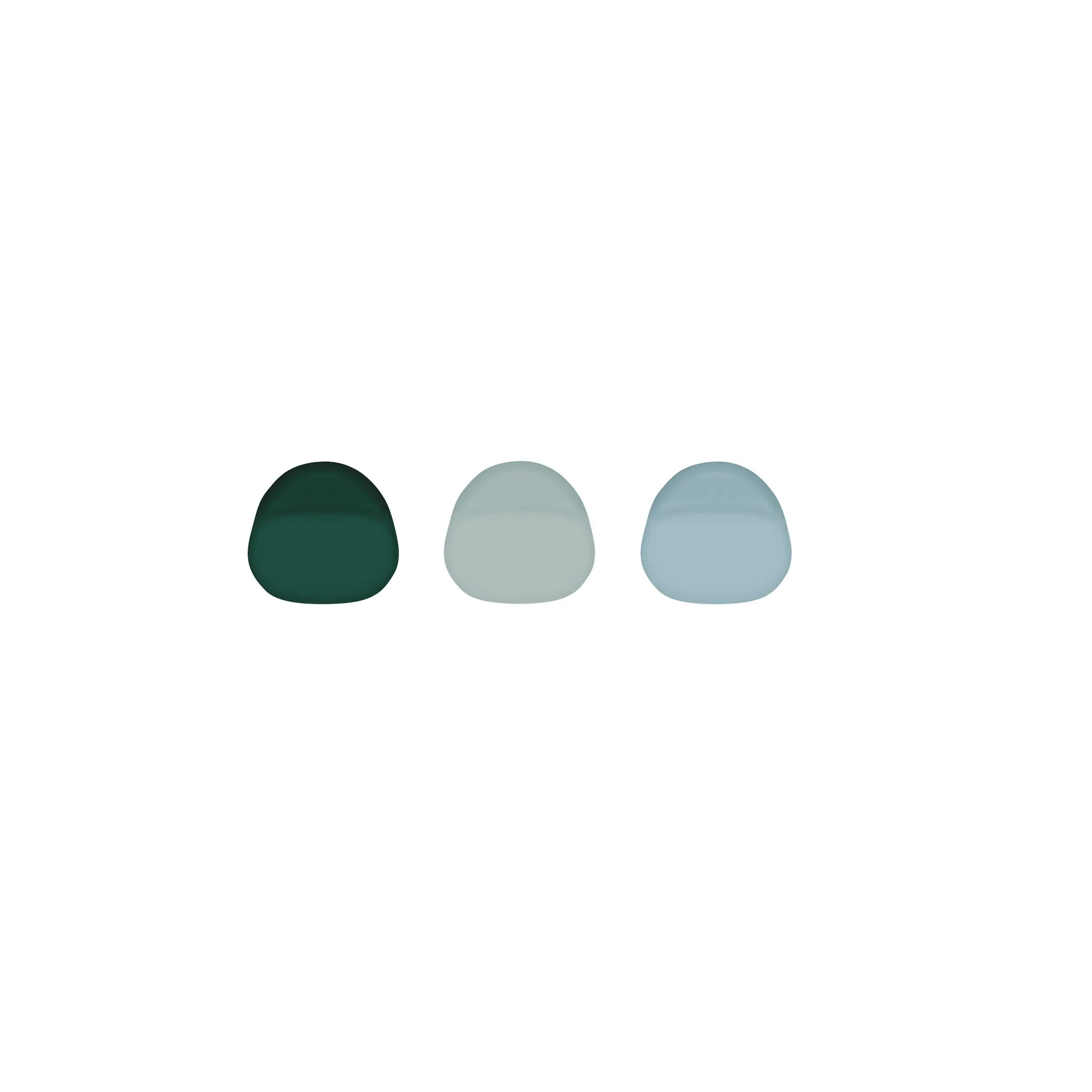 bkr SEA FOREST CUP CAP BUTTONS (SET OF THREE)