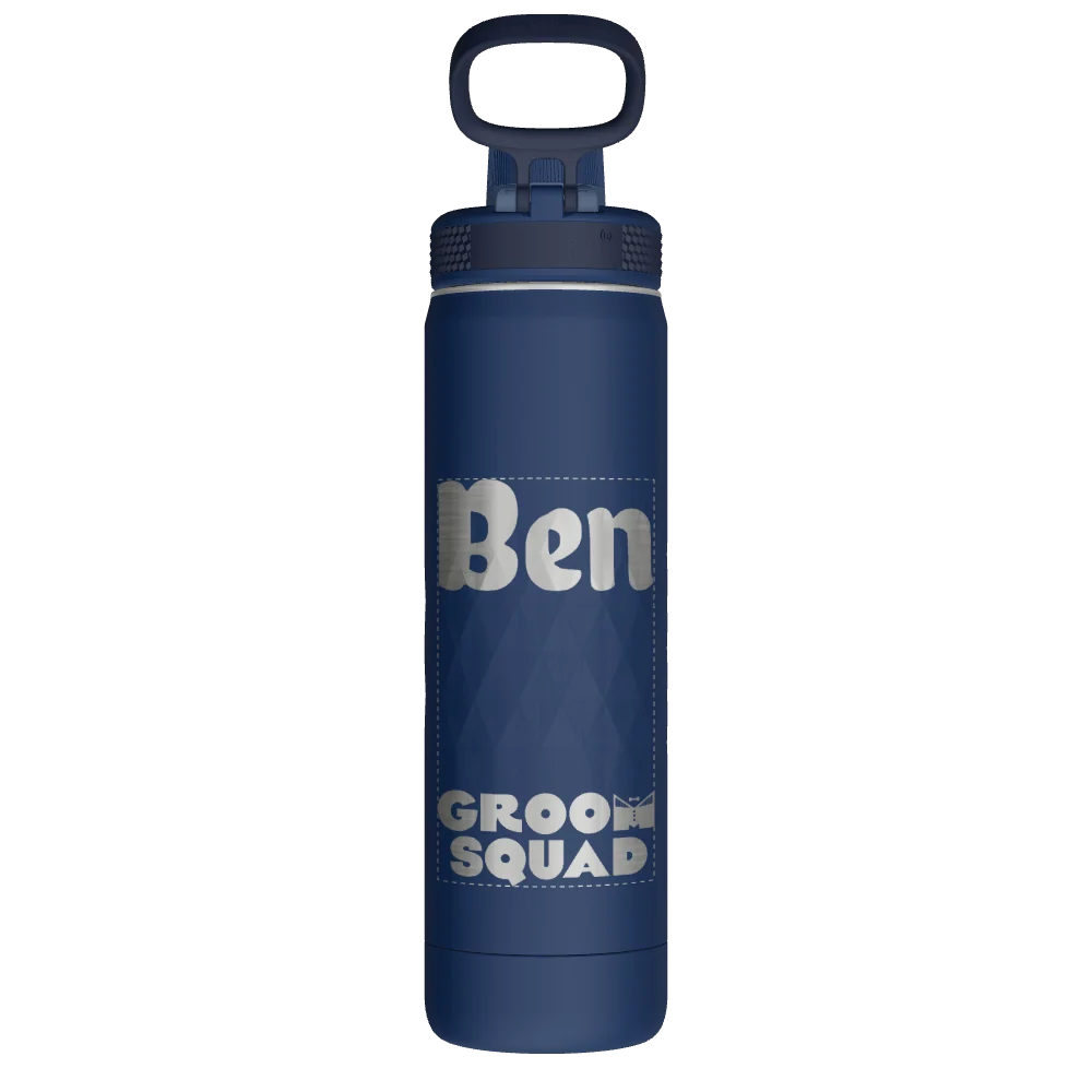 Takeya Sport Water Bottle - 22oz Indigo Spout - Model 51316-TAKEYA-SPORT-WATER-BOTTLE-CUSTOMIZED-164-22OZ-INDIGO-SPOUT