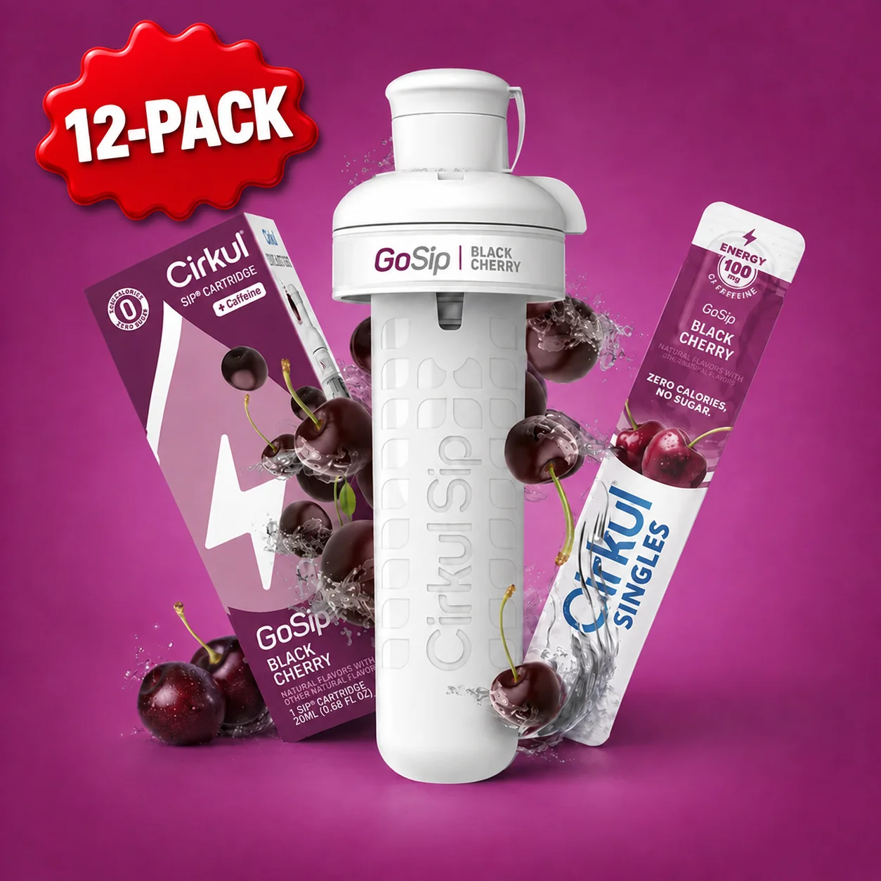Cirkul 12 Pack GoSip Black Cherry