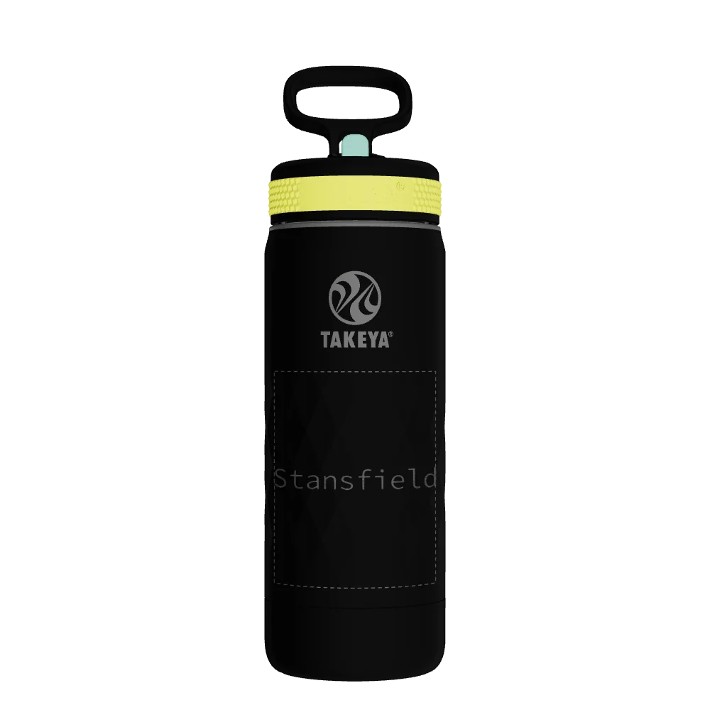 Takeya Kids Sport Water Bottle With Straw Lid - 18oz Night Glow - Model 51893-TAKEYA-KIDS-SPORT-WATER-BOTTLE-WITH-STRAW-LID-CUSTOMIZED-6-18OZ-NIGHT-GLOW