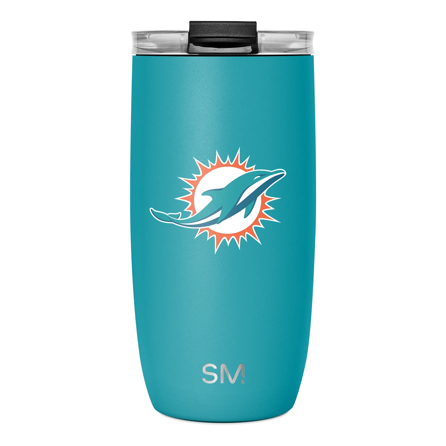 Simple Modern NFL Voyager Tumbler with Clear Flip Lid & Straw - 16oz Miami Dolphins