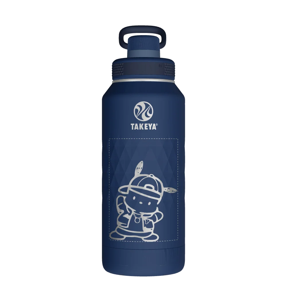 Takeya Sport Water Bottle - 32oz Indigo Spout - Model 51332-TAKEYA-SPORT-WATER-BOTTLE-CUSTOMIZED-200-32OZ-INDIGO-SPOUT
