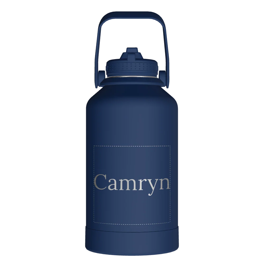 Takeya Actives Water Bottle With Straw Lid - 64oz Midnight - Model 51194-TAKEYA-ACTIVES-WATER-BOTTLE-WITH-STRAW-LID-CUSTOMIZED-62-64OZ-MIDNIGHT