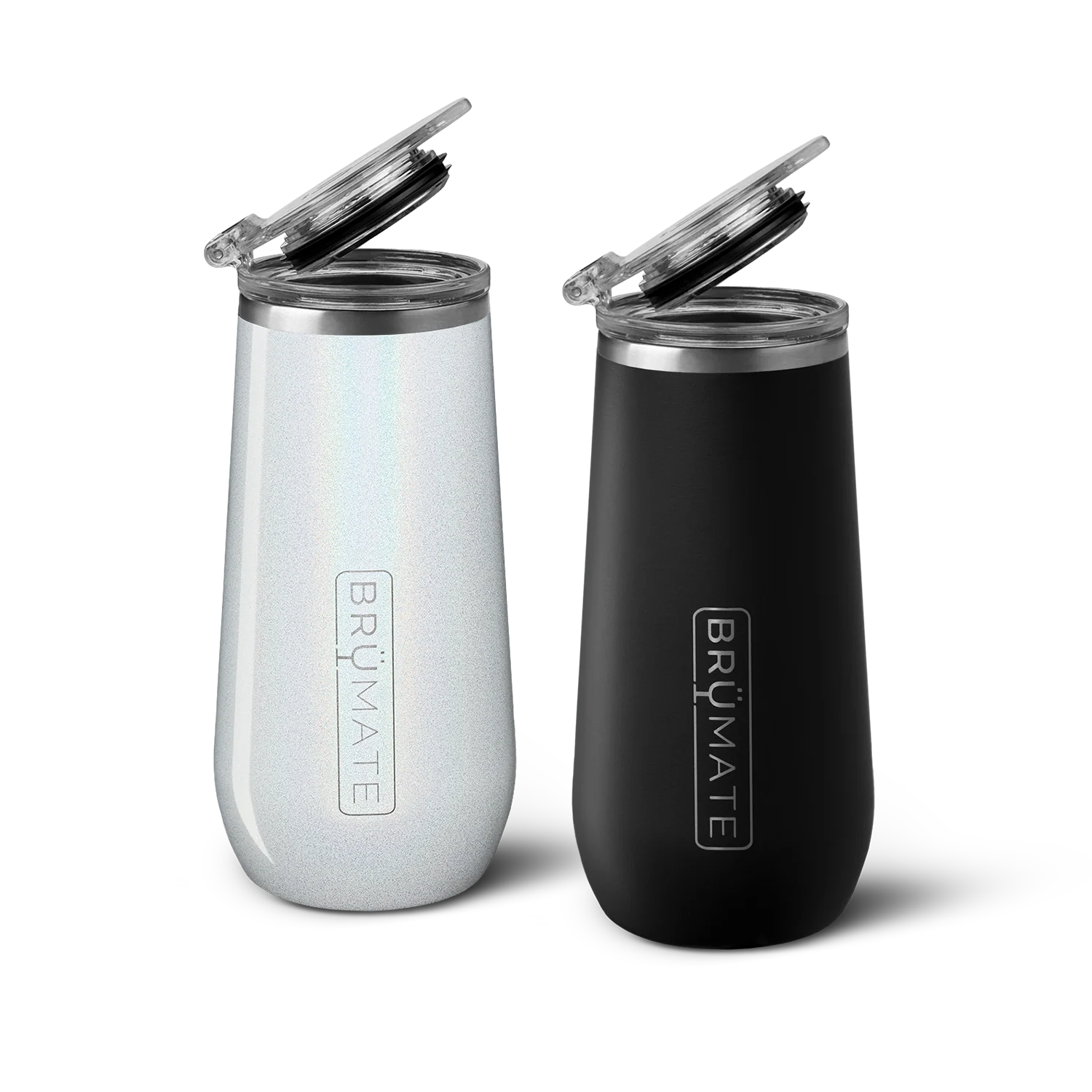 BrüMate Flute Bundle | Glitter White & Matte Black