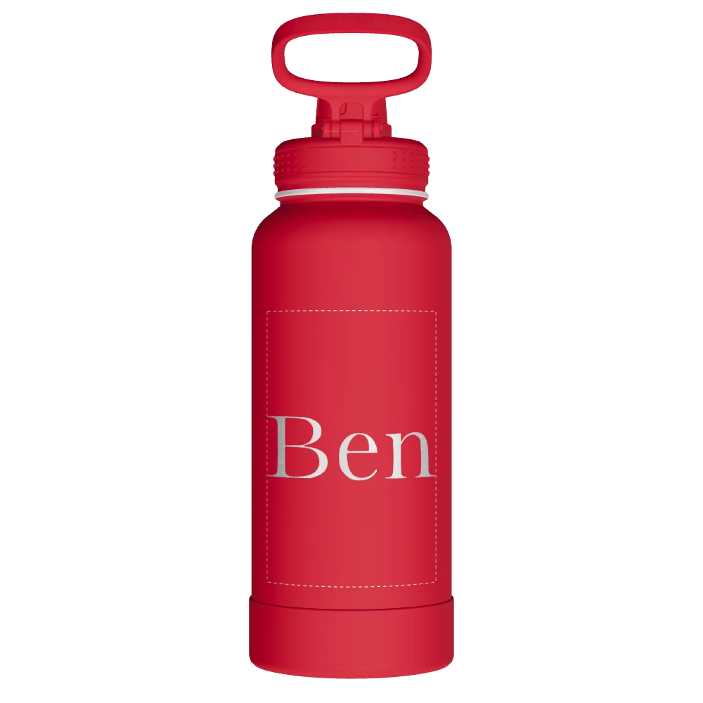 Takeya Actives Water Bottle With Spout Lid - 32oz Watermelon - Model 51030-TAKEYA-ACTIVES-WATER-BOTTLE-WITH-SPOUT-LID-CUSTOMIZED-452-32OZ-WATERMELON