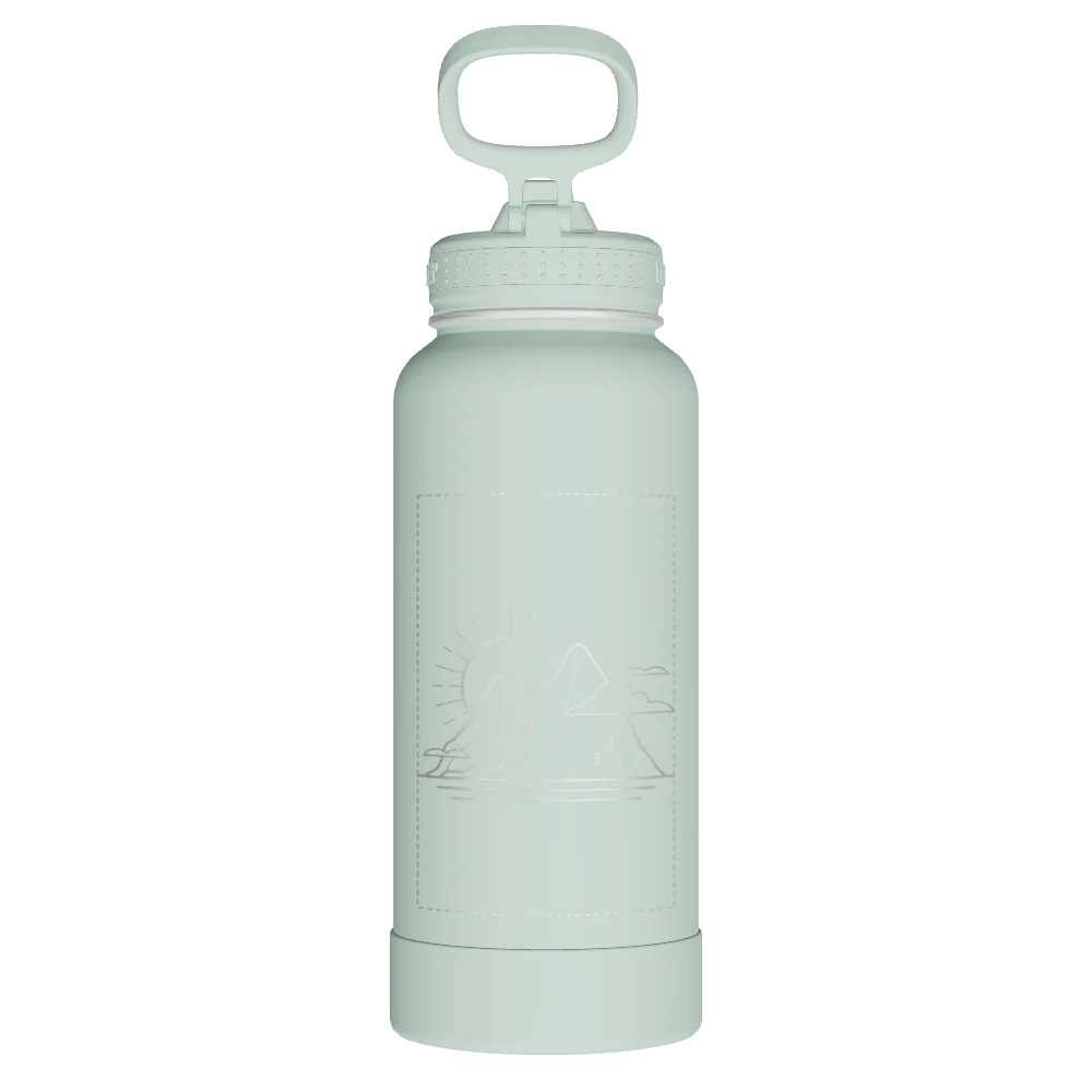 Takeya Actives Water Bottle With Straw Lid - 32oz Fresh Mint - Model 51245-TAKEYA-ACTIVES-WATER-BOTTLE-WITH-STRAW-LID-CUSTOMIZED-91-32OZ-FRESH-MINT