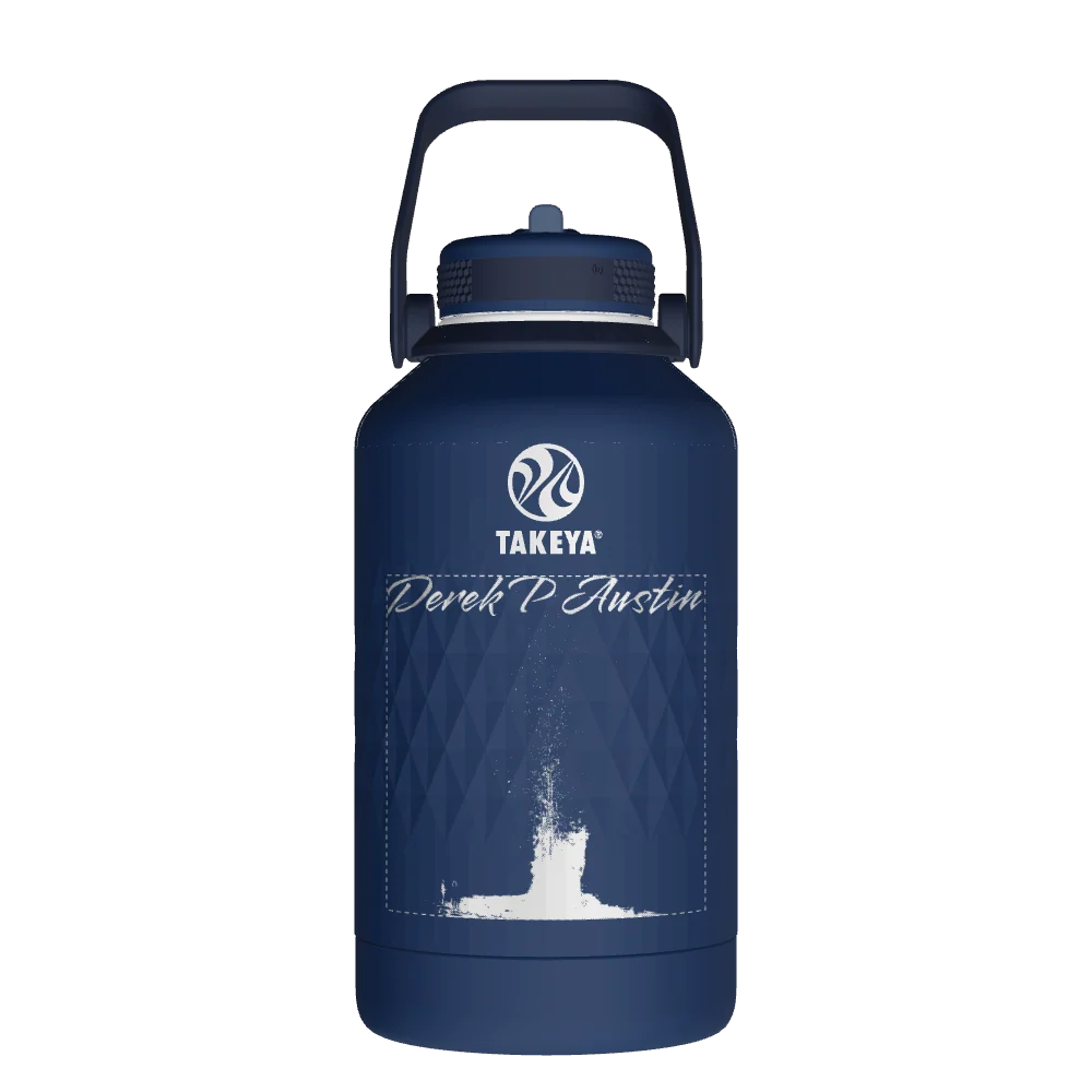 Takeya Sport Water Bottle - 64oz Indigo Straw - Model 51366-TAKEYA-SPORT-WATER-BOTTLE-CUSTOMIZED-132-64OZ-INDIGO-STRAW