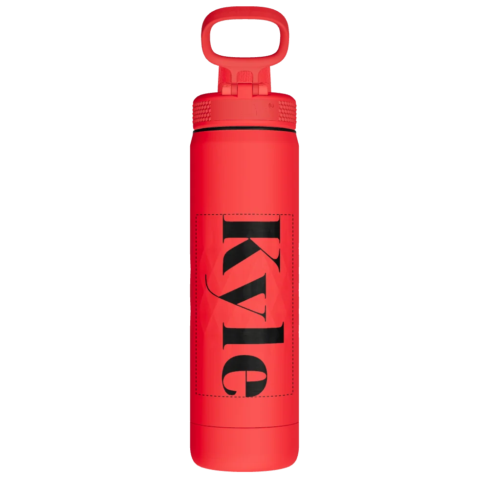 Takeya Sport Water Bottle - 22oz Crimson Spout - Model 51317-TAKEYA-SPORT-WATER-BOTTLE-CUSTOMIZED-140-22OZ-CRIMSON-SPOUT