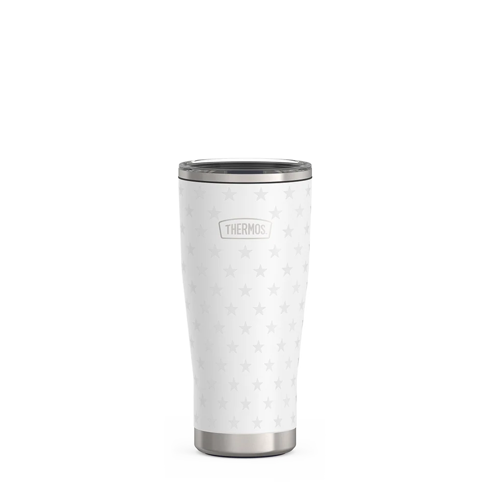 THERMOS 24oz Icon™ Tumbler with Slide Lock Lid - White Stars