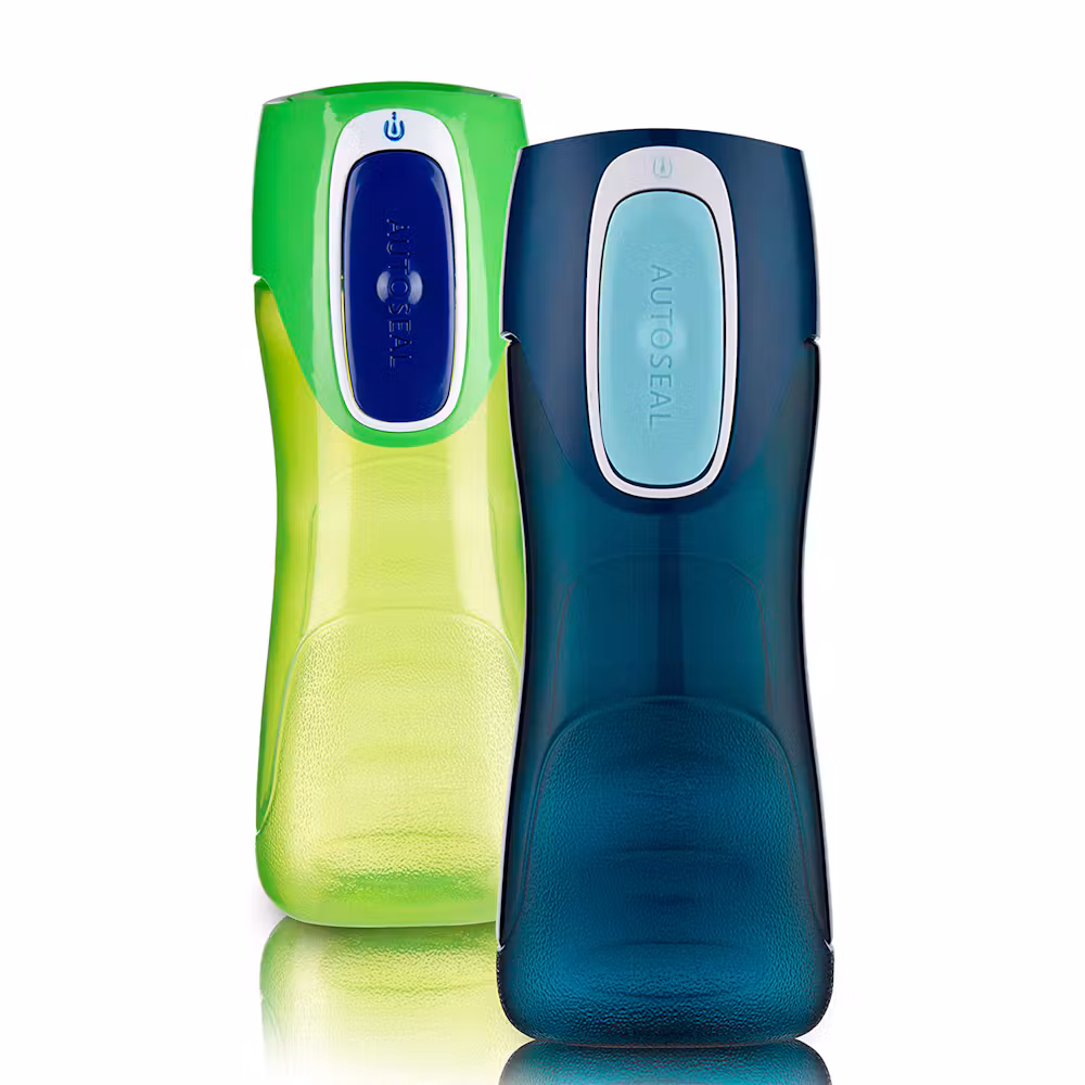 Contigo Trekker Kids Water Bottle with AUTOSEAL® Lid, 14oz, 2-Pack