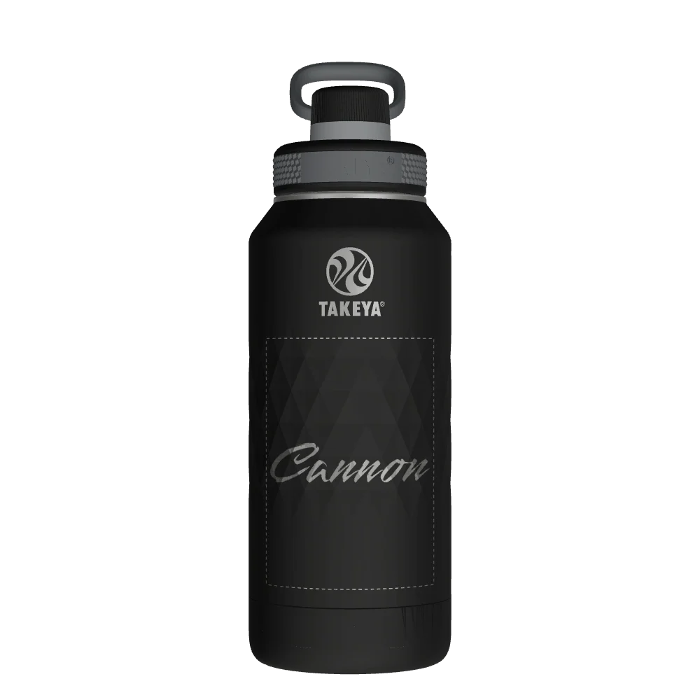 Takeya Sport Water Bottle - 32oz Obsidian Spout - Model 51331-TAKEYA-SPORT-WATER-BOTTLE-CUSTOMIZED-292-32OZ-OBSIDIAN-SPOUT