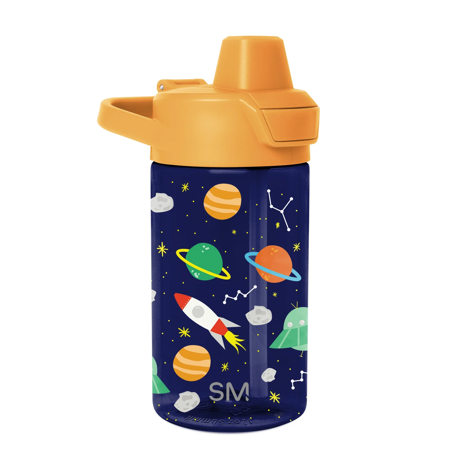 Simple Modern Summit Kids Plastic Water Bottle with Simple Flip Straw Lid - 12oz Outer Space