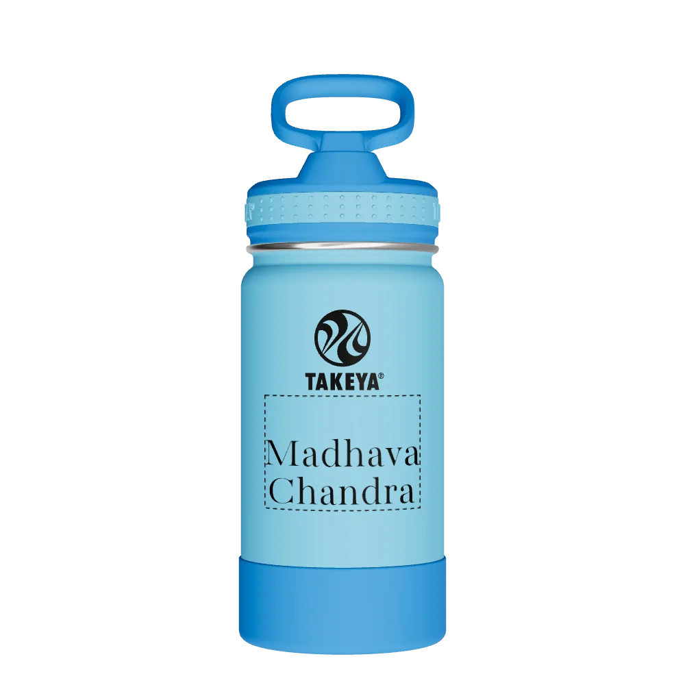 Takeya Actives Kids Water Bottle With Straw Lid - 14oz Atlantic/SailBlue