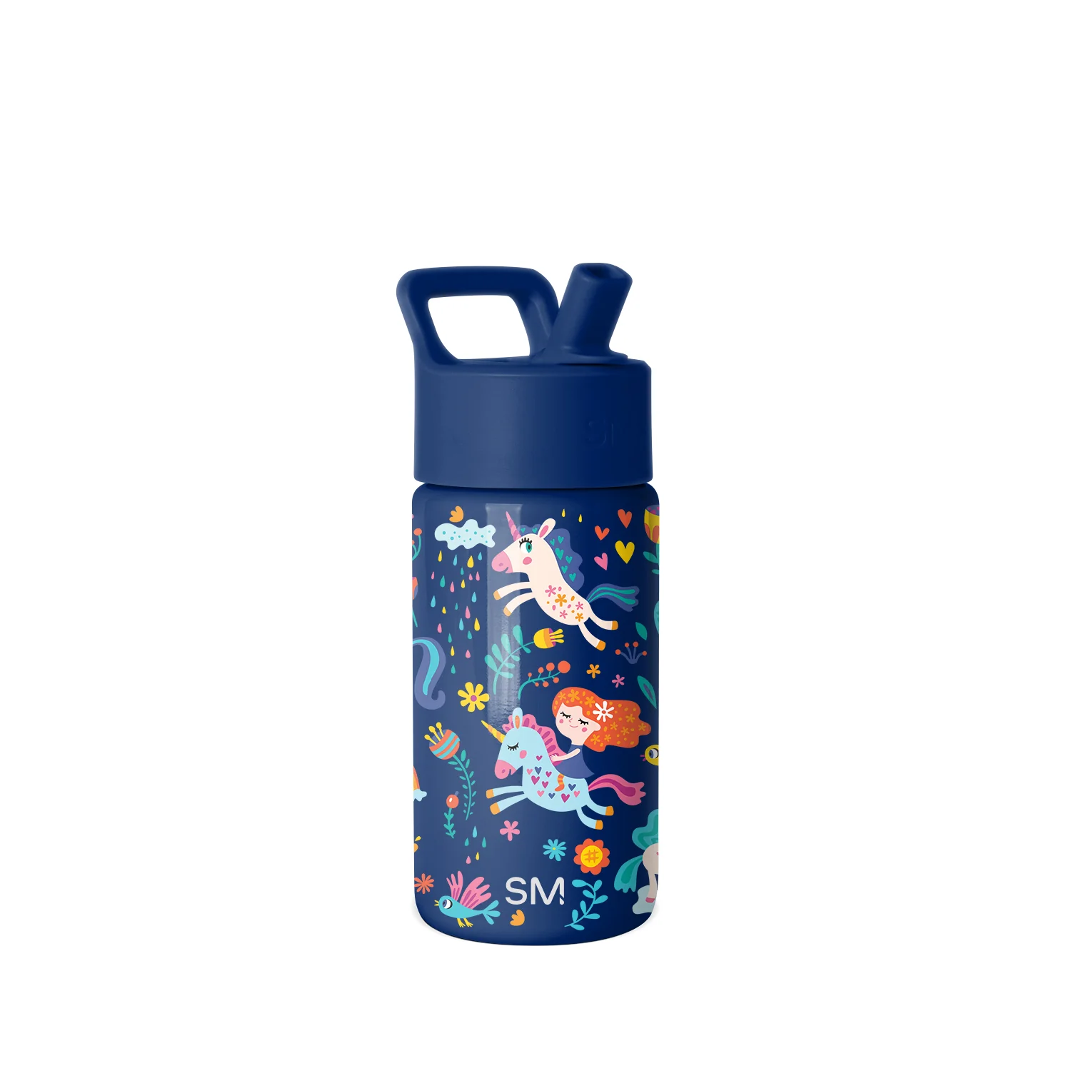 Simple Modern Summit Kids Water Bottle with Straw Lid - 14oz Unicorn Rainbows