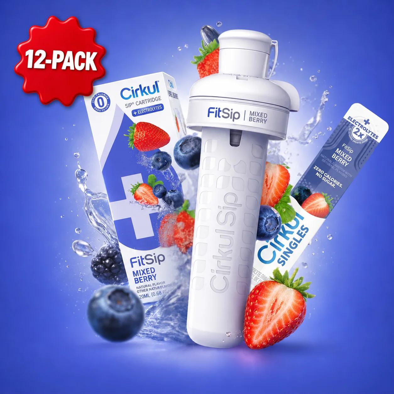 Cirkul 12 Pack FitSip Mixed Berry