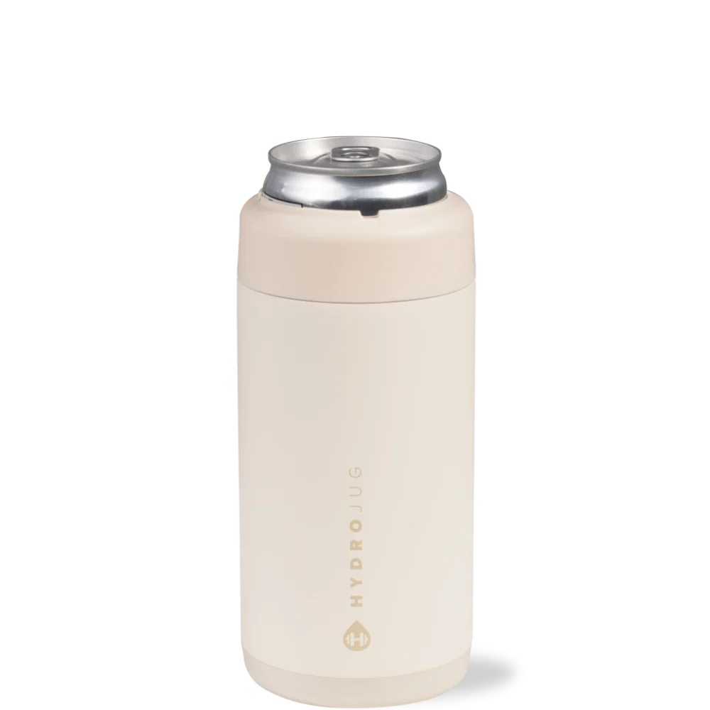 HydroJug Cream - 12 oz Slim Can Cooler