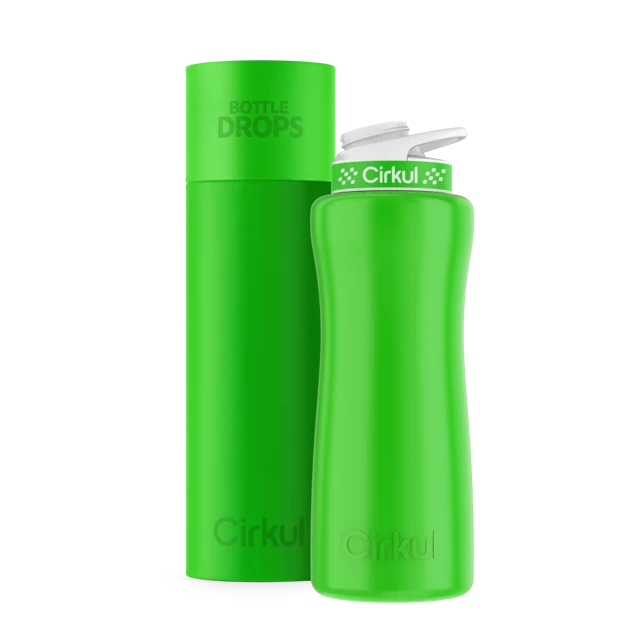 Cirkul Limited Edition: 32oz. Neon Green Stainless Steel Bottle & Lid