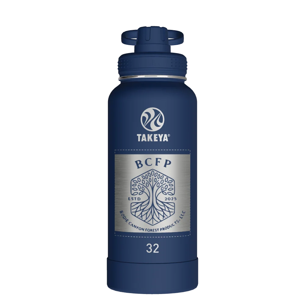 Takeya Actives Water Bottle With Spout Lid - 32oz Midnight - Model 51024-TAKEYA-ACTIVES-WATER-BOTTLE-WITH-SPOUT-LID-CUSTOMIZED-355-32OZ-MIDNIGHT