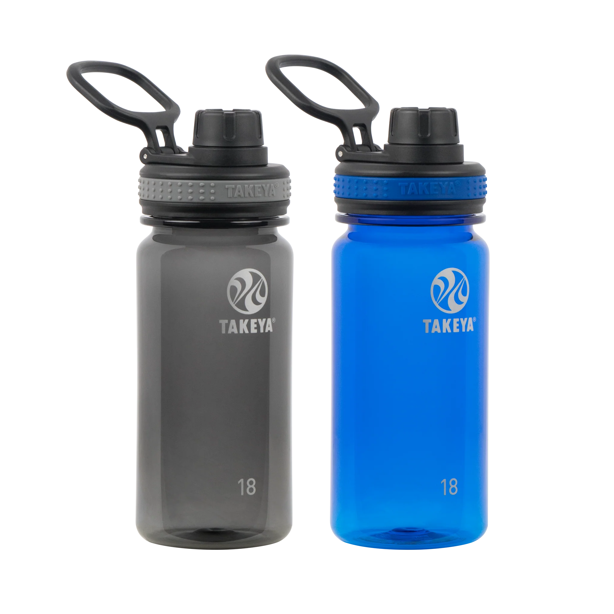 Takeya Tritan Water Bottle Bundle With Spout Lid (2 Pack) - 18oz