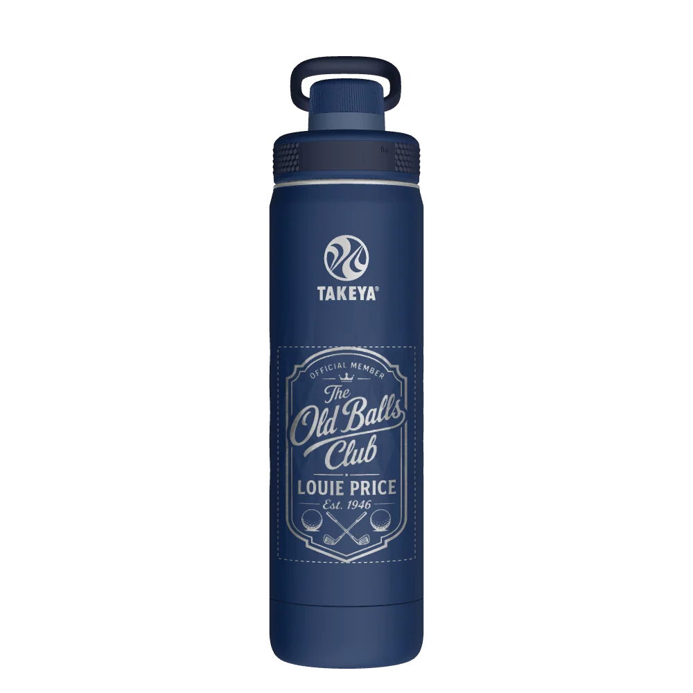 Takeya Sport Water Bottle - 22oz Indigo Spout - Model 51316-TAKEYA-SPORT-WATER-BOTTLE-CUSTOMIZED-191-22OZ-INDIGO-SPOUT