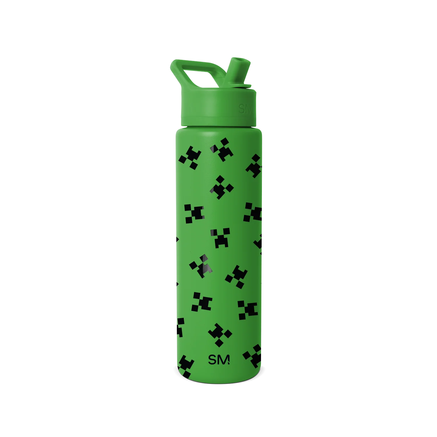 Simple Modern Summit Water Bottle with Straw Lid - 30oz Minecraft Creeper