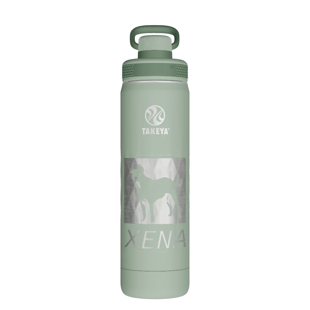 Takeya Sport Water Bottle - 22oz Eucalyptus Spout - Model 51318-TAKEYA-SPORT-WATER-BOTTLE-CUSTOMIZED-110-22OZ-EUCALYPTUS-SPOUT