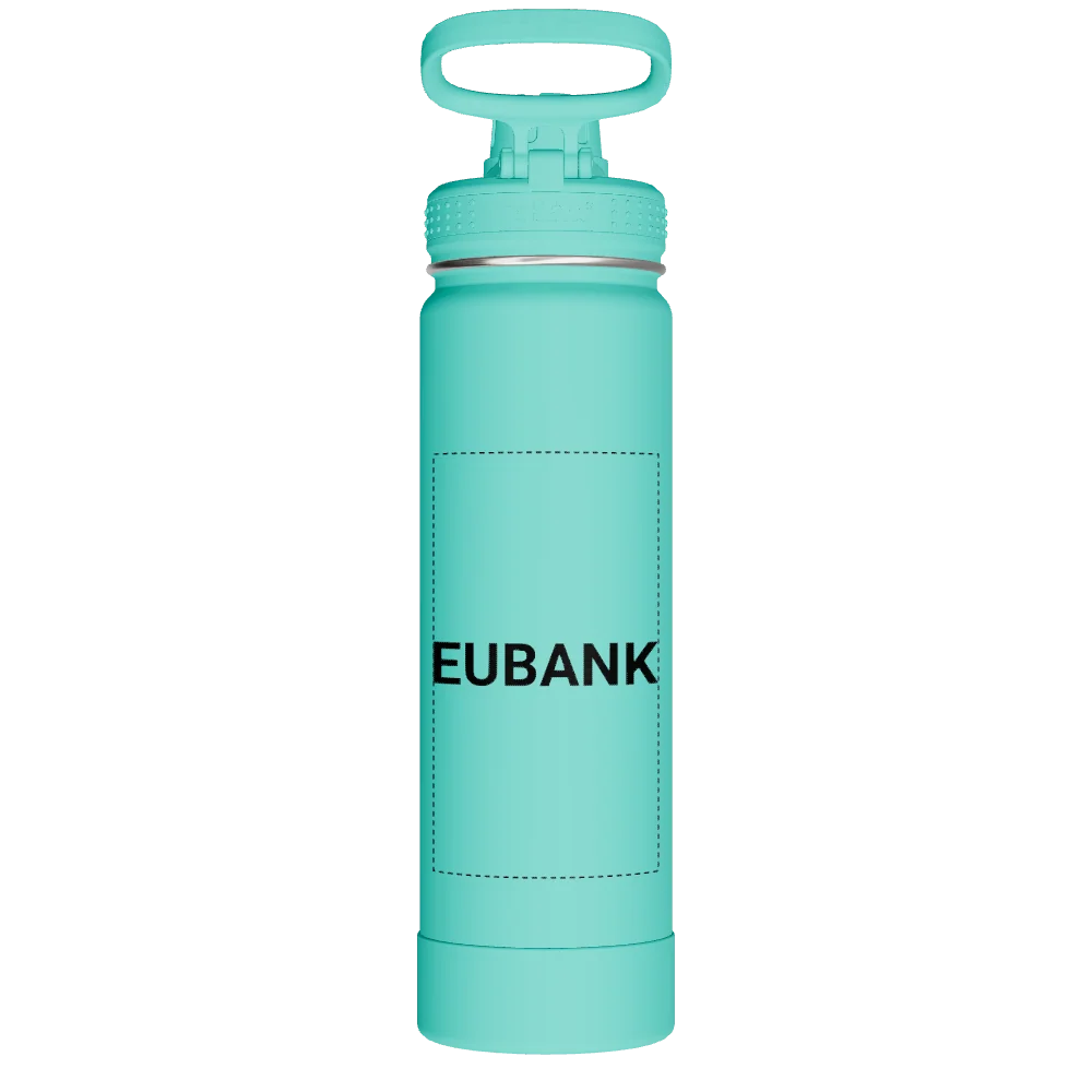 Takeya Actives Water Bottle With Spout Lid - 22oz Teal - Model 50301-TAKEYA-ACTIVES-WATER-BOTTLE-WITH-SPOUT-LID-CUSTOMIZED-255-22OZ-TEAL